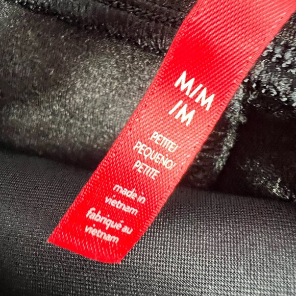 Spanx Super Smooth Pants Women's 27x26* Ponte Flare Crop Front Seam Black Tag M - Picture 5 of 16